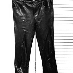 J Brand Leather Boot Cut Pants